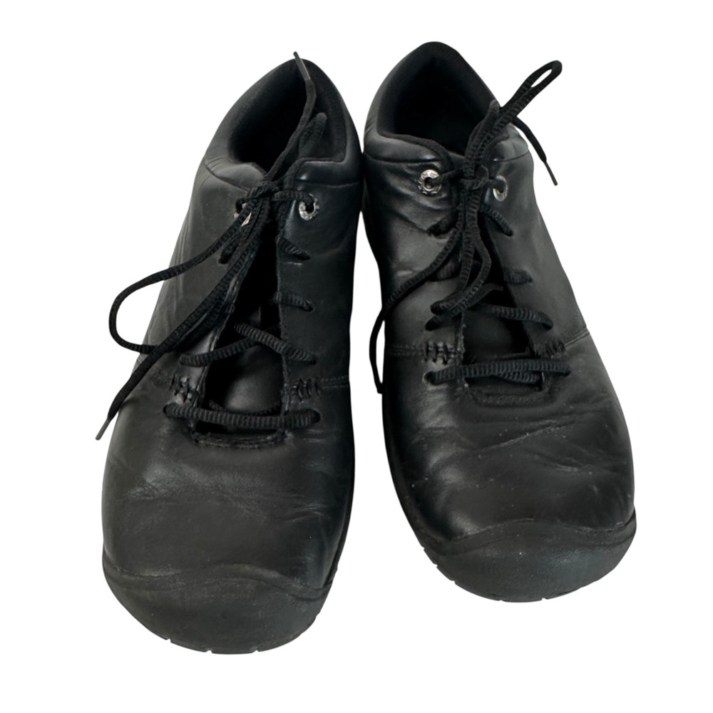 KEEN PTC Oxford Work Shoes Black Non Slip Kitchen Service Restaurant Womens 11